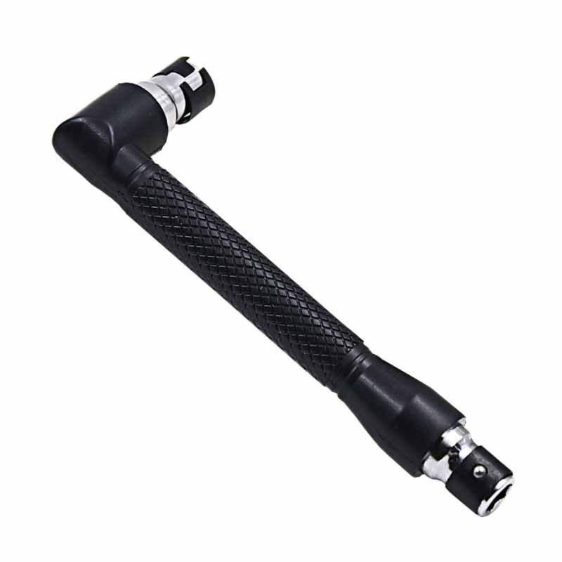 Hình chữ L 1 / 4 Mũi tuốc nơ vít lục giác 90 độ Tay cầm hai đầu màu đen Cờ lê 6.35mm 10 chiếc Bộ công cụ tuốc nơ vít