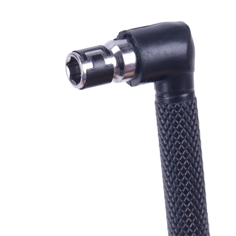 Hình chữ L 1 / 4 Mũi tuốc nơ vít lục giác 90 độ Tay cầm hai đầu màu đen Cờ lê 6.35mm 10 chiếc Bộ công cụ tuốc nơ vít