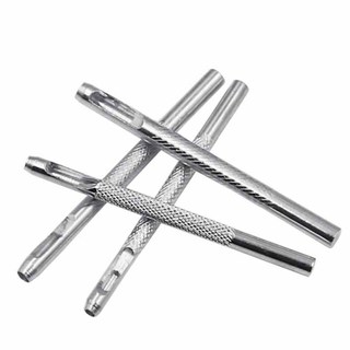 4 Vòng Da Lỗ Punch Kit Đai Rỗng DIY Punch Set Dụng Cụ Cắt Kim Loại 2.5 / 3.0 / 3.5 / 4.0mm Cho Dây Đồng Hồ Thủ Công Quần Áo