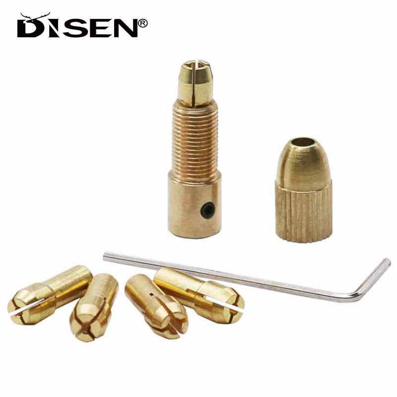 7 Cái / bộ 2 / 2,35 / 3.17 / 4.05 / 5.05 Mm Đồng Collet Mini Khoan Chucks Cho Động Cơ Điện Trục Mũi Khoan Dụng Cụ Khoan Chuck Adapter