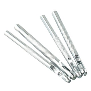 4 Vòng Da Lỗ Punch Kit Đai Rỗng DIY Punch Set Dụng Cụ Cắt Kim Loại 2.5 / 3.0 / 3.5 / 4.0mm Cho Dây Đồng Hồ Thủ Công Quần Áo