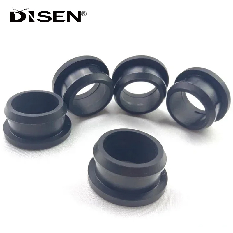 Đen 4.5mm-30mm Cao Su Snap-on Grommet Lỗ Cắm Mũ Cuối Dây Bung Cáp Bảo Vệ Bush