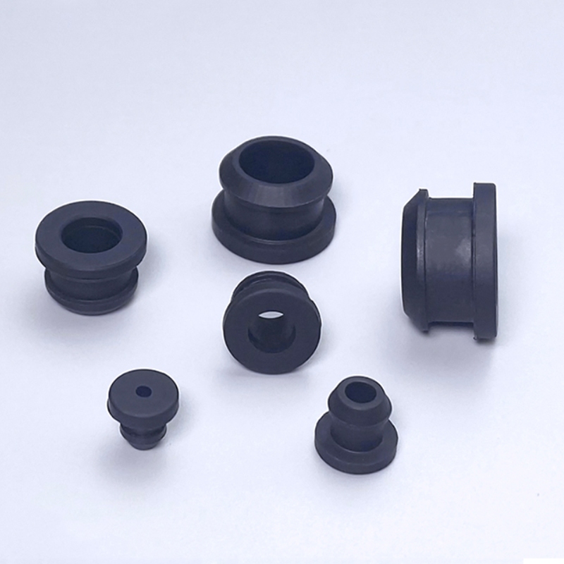 Đen 4.5mm-30mm Cao Su Snap-on Grommet Lỗ Cắm Mũ Cuối Dây Bung Cáp Bảo Vệ Bush