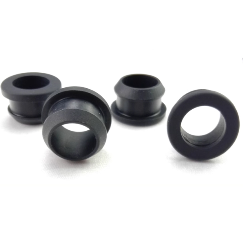 Đen 4.5mm-30mm Cao Su Snap-on Grommet Lỗ Cắm Mũ Cuối Dây Bung Cáp Bảo Vệ Bush