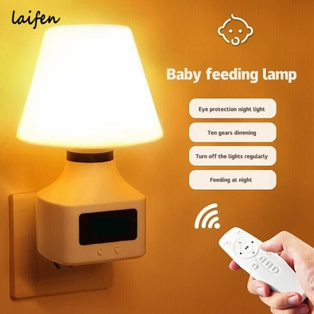 Laifen đèn ngủ decor phòng Đèn ngủ điều khiển từ xa Đèn bàn sạc có thời gian phòng ngủ không khí sáng tạo Đèn ngủ cho bé giấc ngủ bảo vệ mắt đèn năng lượng