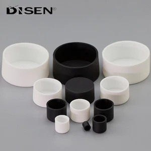 Đầu Ống Thép Nắp Nắp Cao Su Tròn Mũ Chân Silicon Nữ Nắp Ống Tròn Chèn Nút Chặn Đen / Trắng 3mm-40.5mm