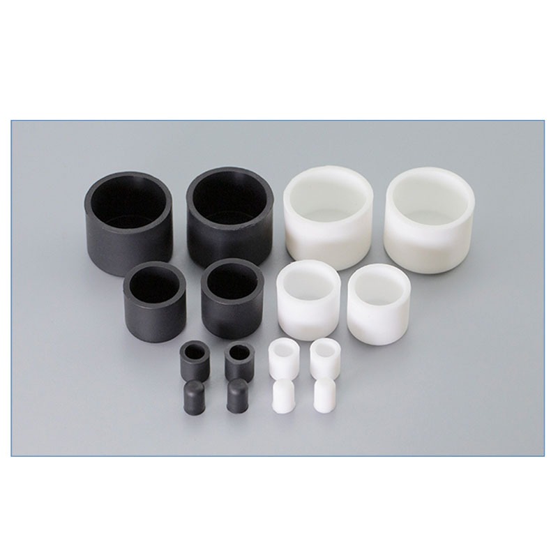 Đầu Ống Thép Nắp Nắp Cao Su Tròn Mũ Chân Silicon Nữ Nắp Ống Tròn Chèn Nút Chặn Đen / Trắng 3mm-40.5mm