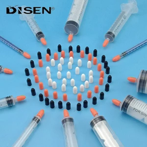 Thực Phẩm Cao Su Silicon Kim Bao Ống Tiêm Niêm Phong Ống Kiểm Tra Nắp Cuối Ống Ống Tiêm Ống Niêm Phong Cắm Ống Tiêm Nắp Bảo Quản Chống Thấm Nước