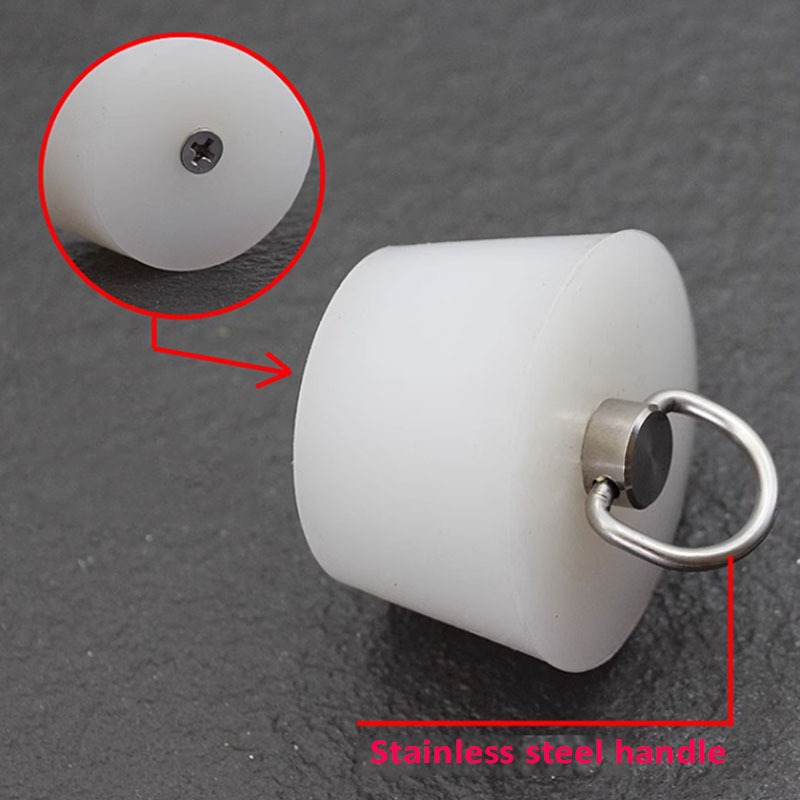 1 Cái Rõ Ràng Hình nón Cao Su Nút Chặn CAO Silicon Niêm Phong Cao Su Côn Mạ Điện Sơn Với Thép Hình Chữ D Tay Cầm