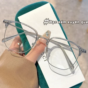 Mắt kính cận gọng trong suốt chống ánh sáng xanh phong cách Hàn Quốc thời trang -1.00 đến -4.00 độ JS1025