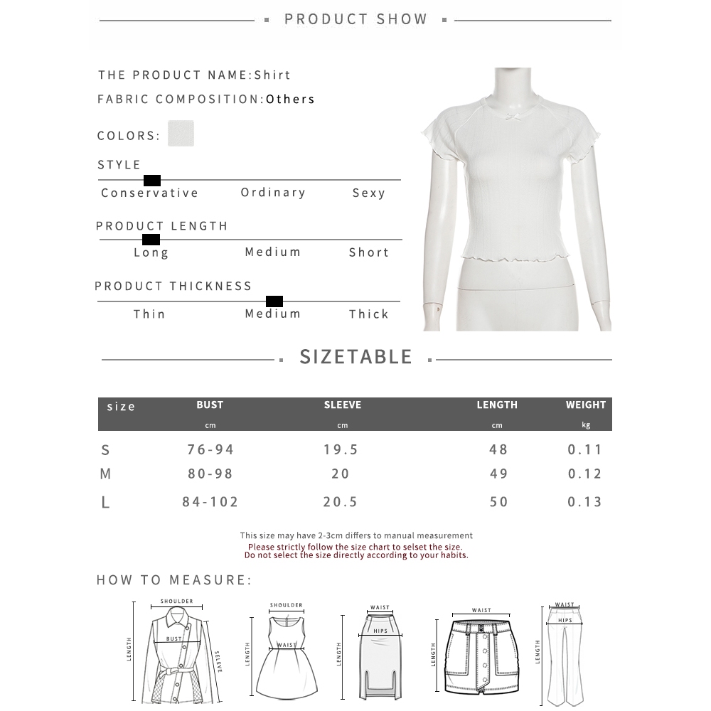 Cutenew Nơ Áo Thun Nữ Mùa Hè Cơ Bản Đa Năng Hàn Quốc Slim Fit Crop Top