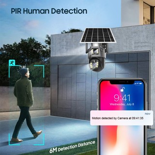 Camera 2 Mắt 4G 8MP Không Dây Năng Lượng Mặt Trời PTZ, Siêu Sắc Nét, Có Màu Ban Đêm, Có 2 Mắt Xem 2 Màn Hình Cùng Lúc
