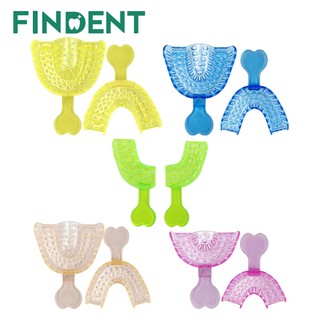10 Cái / bộ Màu Nhựa Trong Suốt Khay Ấn Tượng Nha Khoa LMS Ấn Tượng Khay Bộ Nha Khoa Vật Liệu Phòng Khám