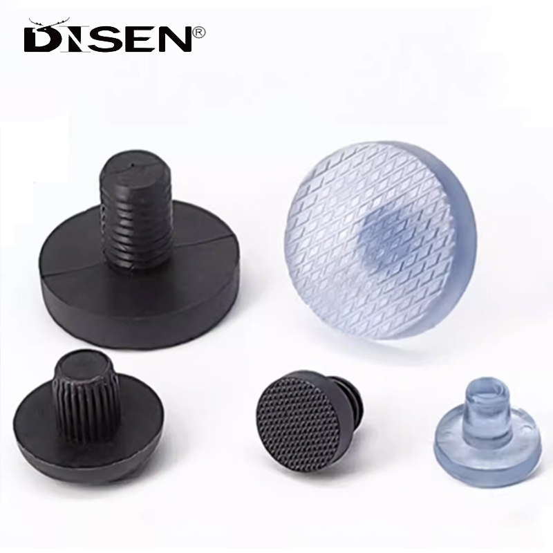 Cao Su Trong Suốt / Đen Nhúng Nội Thất Bàn Ghế Chân Đáy Glide Tấm Trượt Tấm Bảo Vệ Sàn Chống Sốc