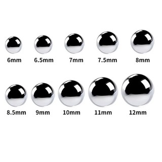 50 / 100 Chiếc Vòng Bi Thép Carbon Chắc Chắn Vòng Bi Phụ Kiện Đường Kính 6mm 6.5mm 7mm 7.5mm 8mm 8.5 / 9 / 9.5 / 10mm Màu Bạc