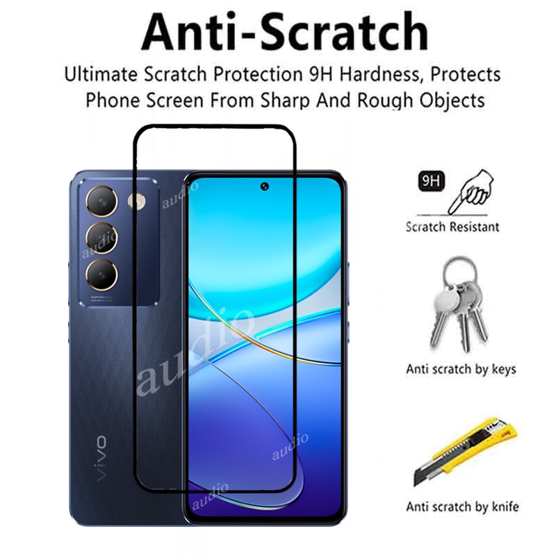 Phim Kính Cường Lực 2in1 Cho Vivo y100 4G 5G 2024 Bảo Vệ Màn Hình Phim Ống Kính Máy Ảnh HD Mềm Cho Vivo y100 Y 100 100Y VivoY100 4G 5G Bảo Vệ Màn Hình Phim Điện Thoại