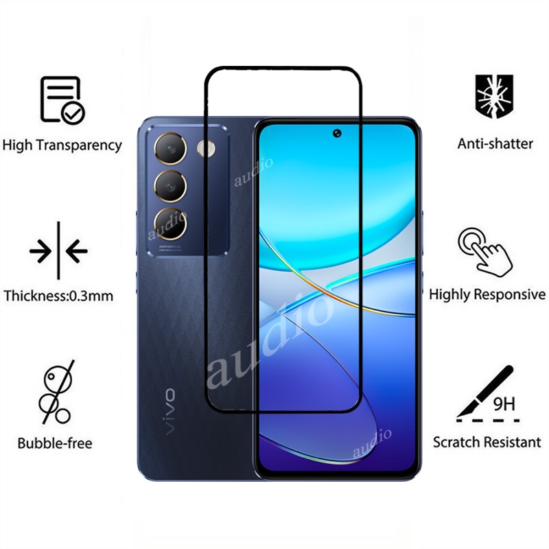 Phim Kính Cường Lực 2in1 Cho Vivo y100 4G 5G 2024 Bảo Vệ Màn Hình Phim Ống Kính Máy Ảnh HD Mềm Cho Vivo y100 Y 100 100Y VivoY100 4G 5G Bảo Vệ Màn Hình Phim Điện Thoại
