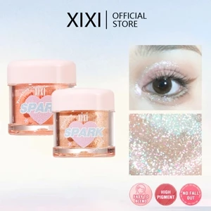 Xixi Bright Eyeshadow Palette Shining Sequins Moon Diamond Eye Shadow Trang điểm Pearlescent Monochrome Eye Highlight Glitter Powder NO, D726