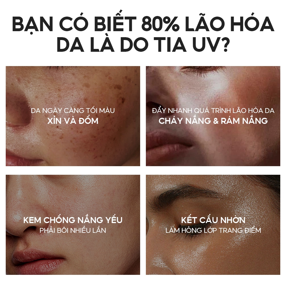 Review Kem chống nắng Vitamin C VIBRANT GLAMOUR SPF 50+ PA+++: Sáng da, Bảo vệ toàn diện