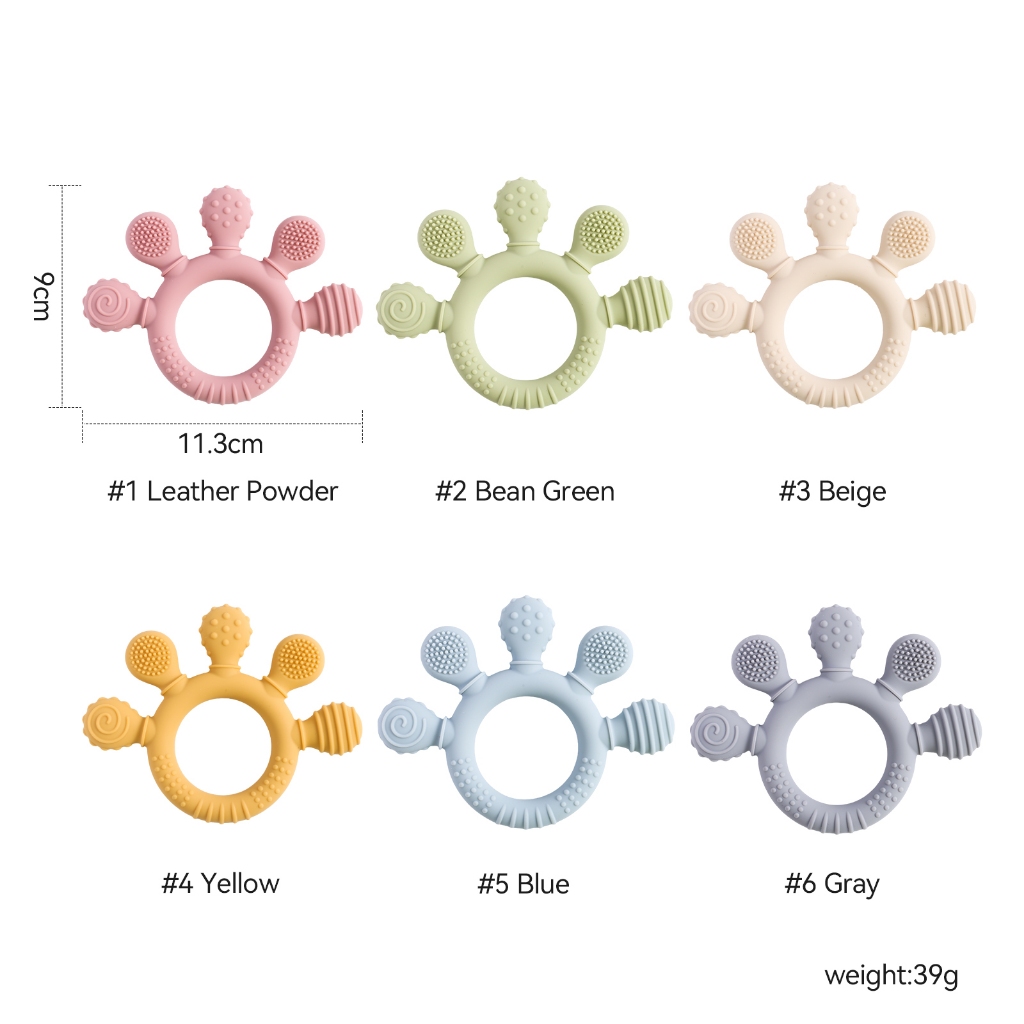 Ảnh Bé Silicone Miếng Dán Hình Động Vật Bé Răng Hàm Đồ Chơi BPA MIỄN PHÍ Cấp Thực Phẩm Làm Dịu Mọc Răng Cắn Đồ Chơi 2