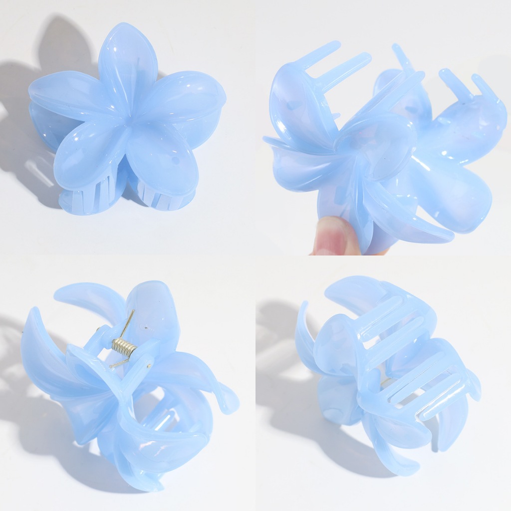 Nhựa Hoa Vuốt Kẹp Nữ Vuốt Tóc Hoa Dễ Thương Phụ Kiện Tóc Kẹp Tóc Ngọt Kẹp Barrettes