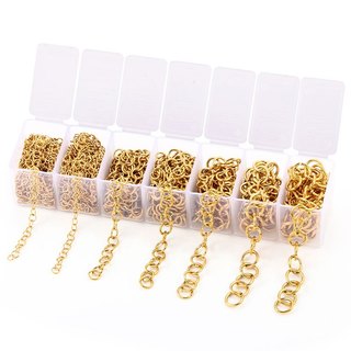 Một Bộ Hộp Thép Không Gỉ 18K Vàng PVD Mở Nhảy Nhẫn DIY Trang Sức Làm Đồ Dùng Phụ Kiện