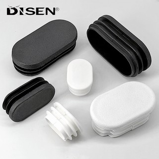 Hình Bầu Dục Ống Nhựa Phích Cắm Ống Chèn Nút Chặn Bàn Ghế Chân Mũ Đen / Trắng 10 * 20mm ~ 25 * 50mm