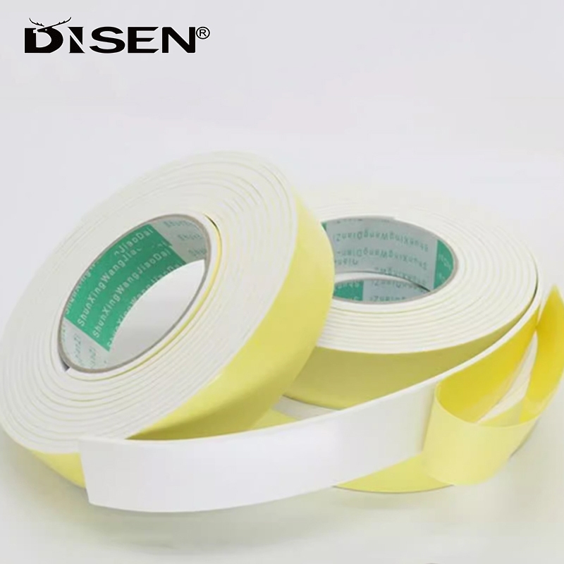 3 / 4 / 5 Mét Băng xốp xốp một mặt EVA Dày 2 / 3 / 5mm Băng EVA trắng Băng keo tự dính Dải niêm phong chống va chạm