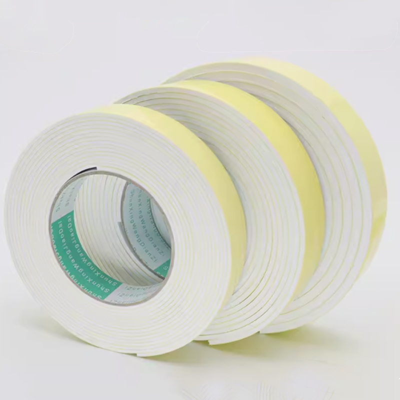 3 / 4 / 5 Mét Băng xốp xốp một mặt EVA Dày 2 / 3 / 5mm Băng EVA trắng Băng keo tự dính Dải niêm phong chống va chạm