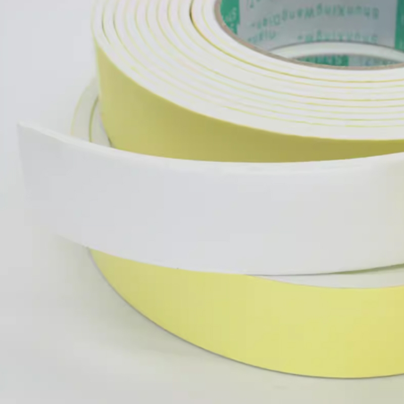 3 / 4 / 5 Mét Băng xốp xốp một mặt EVA Dày 2 / 3 / 5mm Băng EVA trắng Băng keo tự dính Dải niêm phong chống va chạm
