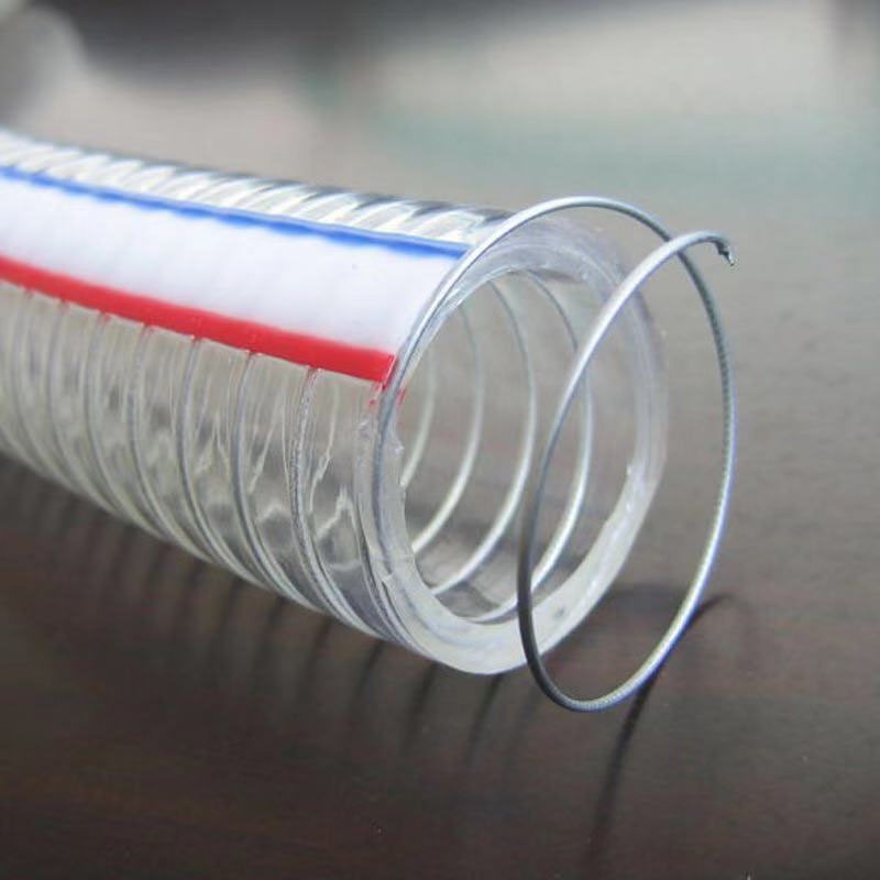 Ống dây thép 1 mét Ống nhựa PVC trong suốt ID10 ~ 25mm Máy bơm nước gia cố chất lượng cao Ống dầu linh hoạt