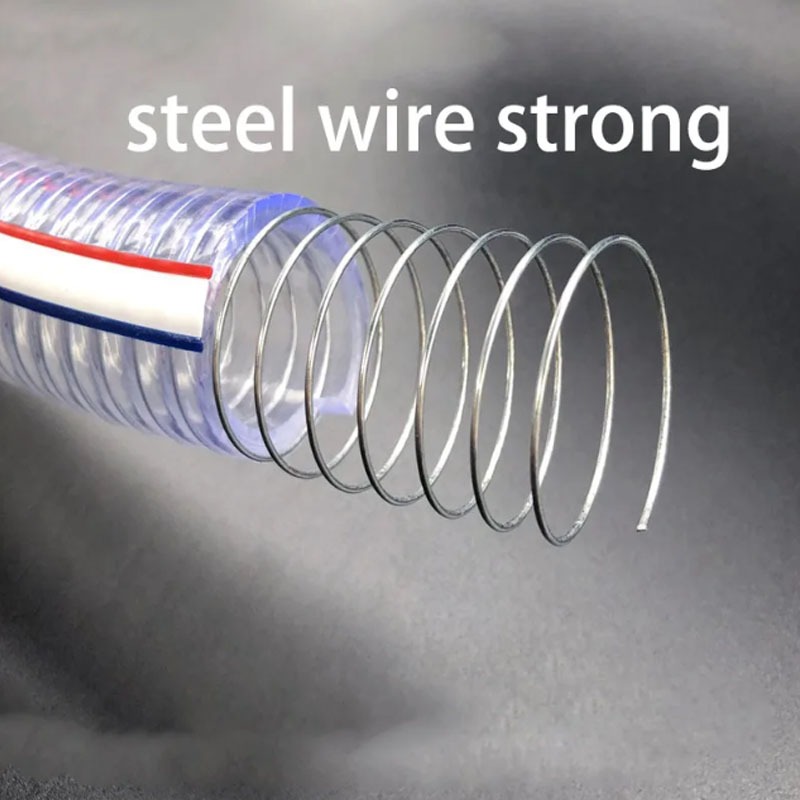 Ống dây thép 1 mét Ống nhựa PVC trong suốt ID10 ~ 25mm Máy bơm nước gia cố chất lượng cao Ống dầu linh hoạt