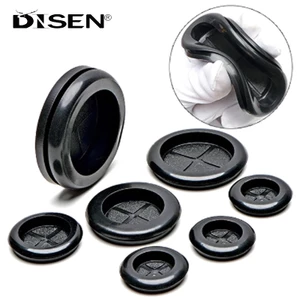 Rãnh Cao Su Grommet 16-60mm Lỗ Trống Dây Cáp Gioăng Cao Su Con Dấu Các Loại Bộ Để Bảo Vệ Dây Cáp Phần Cứng Dụng Cụ