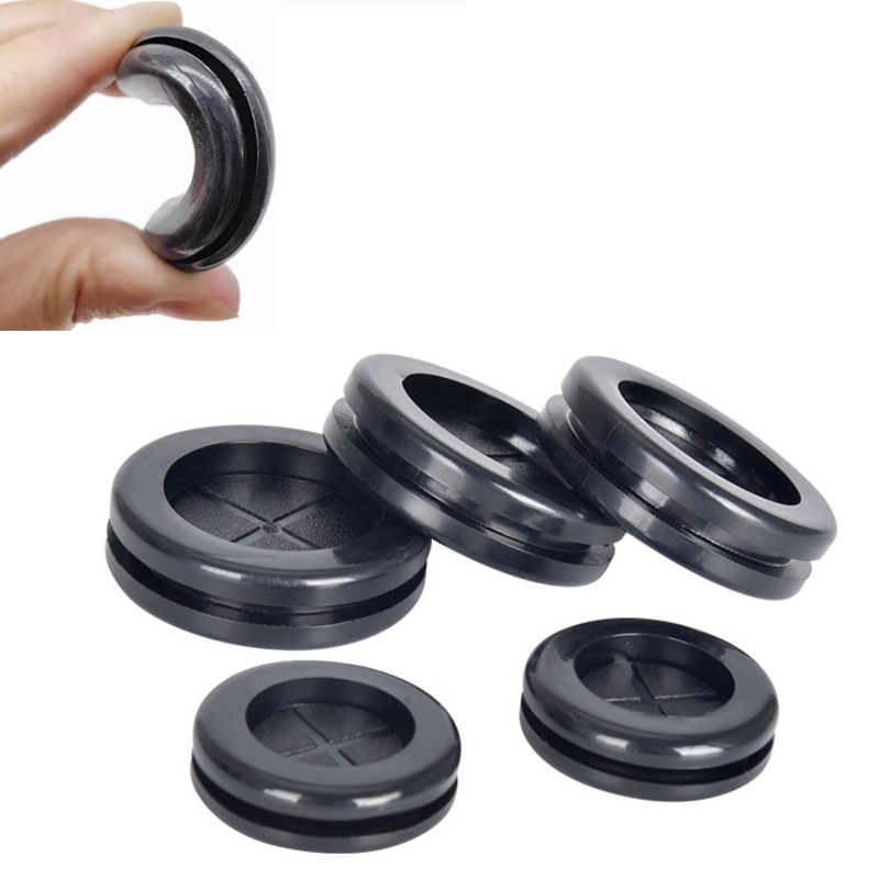 Rãnh Cao Su Grommet 16-60mm Lỗ Trống Dây Cáp Gioăng Cao Su Con Dấu Các Loại Bộ Để Bảo Vệ Dây Cáp Phần Cứng Dụng Cụ