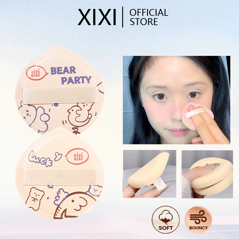 Xixi Setting powder Puff dụng cụ trang điểm Fluffy Air cushion powder Puff Makeup sponge dày mềm