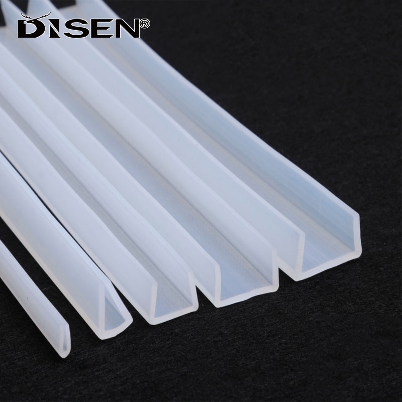 Dải cách âm, chống va chạm hình chữ U cao su silicon trong suốt chịu nhiệt cao