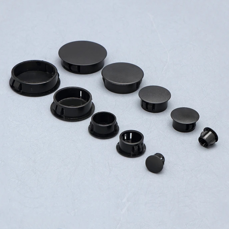 Đen / Trắng Snap-on Cắm 6 8 10 14 16 19mm đến 50mm Lỗ Nhựa Cắm Trống Đầu Mũ Ống Ống Chèn Cắm Bung