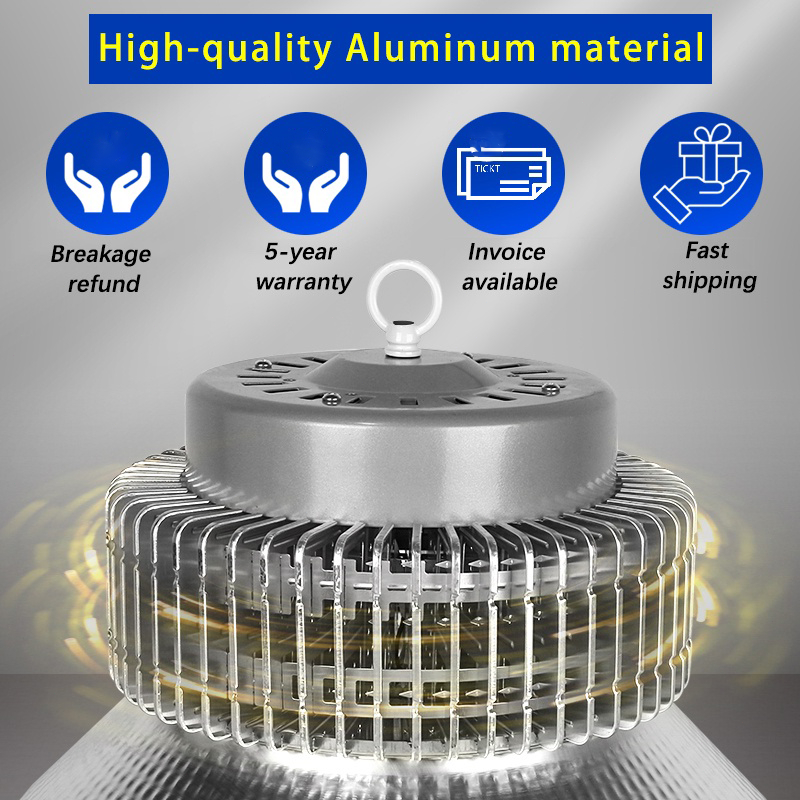 Đèn LED High Bay Siêu Sáng Chống Thấm Nước Khai Thác Lampu 30W / 50W / 70W / 100W / 150W / 200W Đèn Trần Chùm Rộng Đèn Công Nghiệp Cho Nhà Máy Chiếu Sáng Gia Đình