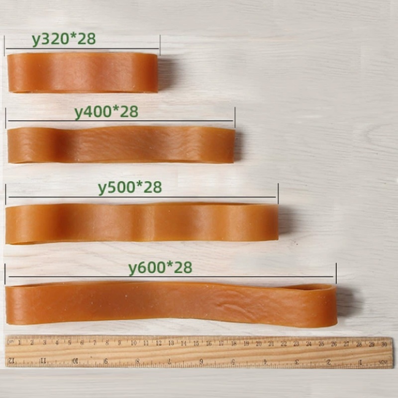 1pc Chất Lượng Cao Co Giãn Chắc Chắn Nhẫn Cao Su Màu Vàng Cao Su Dây Đàn Hồi Độ Dày 3mm Chu Vi Kế 320-600mm