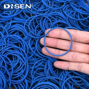 100 Chiếc Cao Su Màu Xanh Đàn Hồi Cao Cấp Màu Xanh Băng Cao Su Co Giãn Chắc Chắn Tự Nhiên Nhẫn Đường Kính 38mm Chiều Rộng 1.5mm
