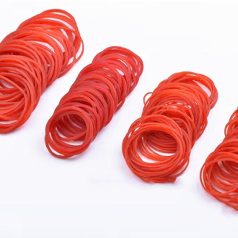 Đường kính 19mm-60mm Dây cao su đàn hồi cao màu đỏ Cung cấp Vòng chữ O co giãn