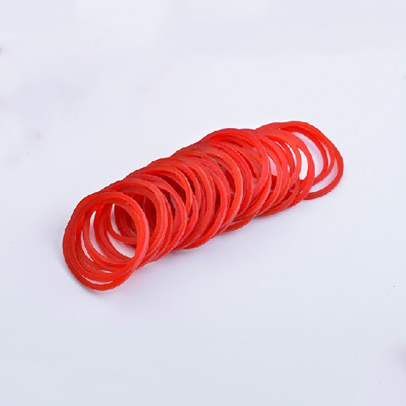 Đường kính 19mm-60mm Dây cao su đàn hồi cao màu đỏ Cung cấp Vòng chữ O co giãn