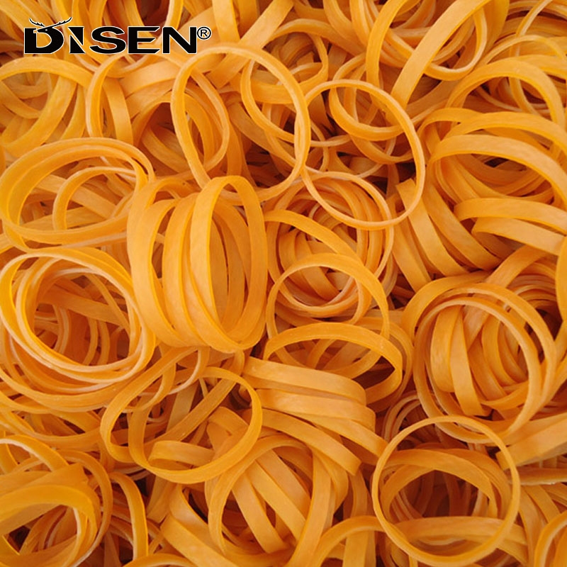 Độ dày1.5mm Dây cao su đàn hồi cao màu vàng Vòng cao su co giãn Dia20mm-75mm Chiều rộng3 / 5 / 10mm cho văn phòng tại nhà