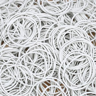 Chất Lượng Cao 100 Cái / gói Dây Cao Su Màu Trắng Dây Đàn Hồi Mạnh Văn Phòng Phẩm Trường Học Văn Phòng Cung Cấp Nhà Dây Cao Su Dia 20-50mm