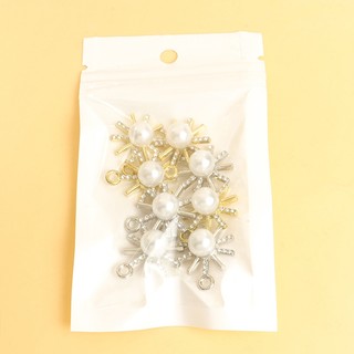10 Chiếc Thời Trang Sáng Bóng Kim Cương Giả & Ngọc Trai Kẻ Sọc Hình Mặt Trời Quyến Rũ DIY Tinh Tế Sang Trọng Xương Xương Cổ Bông Tai Mặt Vòng cổ Bông Tuyết Thích Hợp Cho Nam Nữ Mặc Tiệc Hàng Ngày