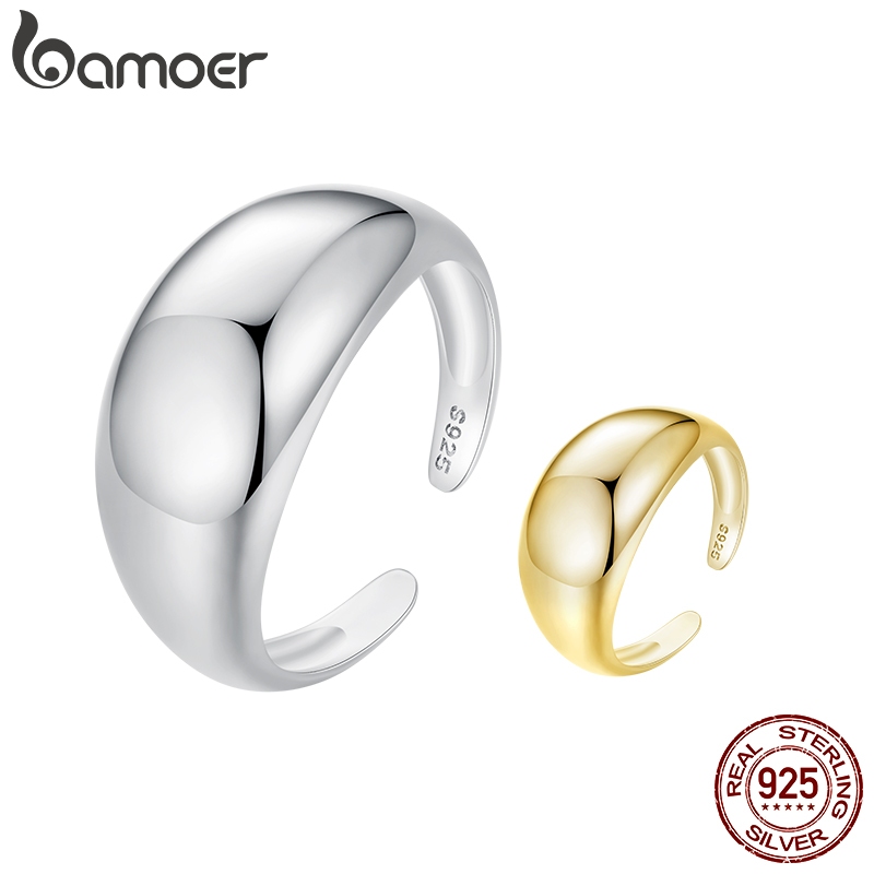 Bamoer 925 Sterling Sliver Nhẫn Thiết Kế Hào Quang Trang Sức Thời Trang Quà Tặng Cho Nữ SCR983
