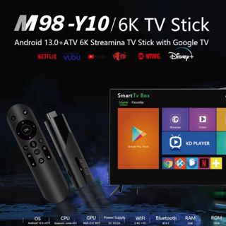 Smart TV Stick M98 y10 ATV hệ thống PK xiaomi H618 Dual WiFi 4g 5g BT5 ...