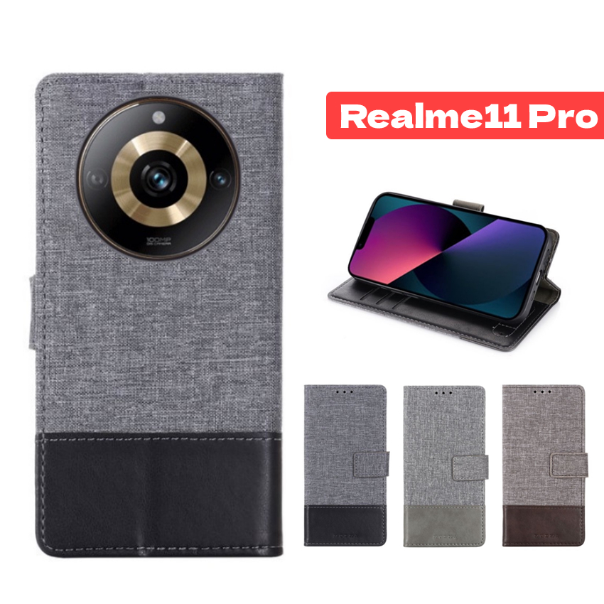 Bao Da Điện Thoại Nắp Lật Từ Tính Cho hp realme 11 pro plus 5g realme11 ...
