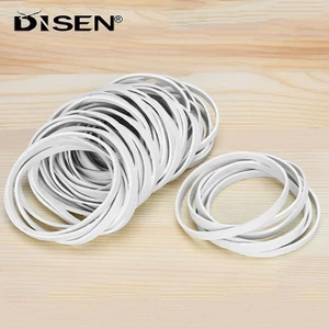 Bộ 50 Vòng Cao Su Trắng Cao Su Đàn Hồi Cao Cho Gói Đóng Gói Hoặc Văn Phòng Trường Học Tại Nhà Đường Kính Công Nghiệp 15 / 50 / 60mm