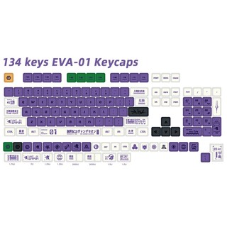 Eva Keycaps PBT Dye-sub XDA Profile Keycap Custom Keycaps Tương thích với công tắc Cherry Gateron MX